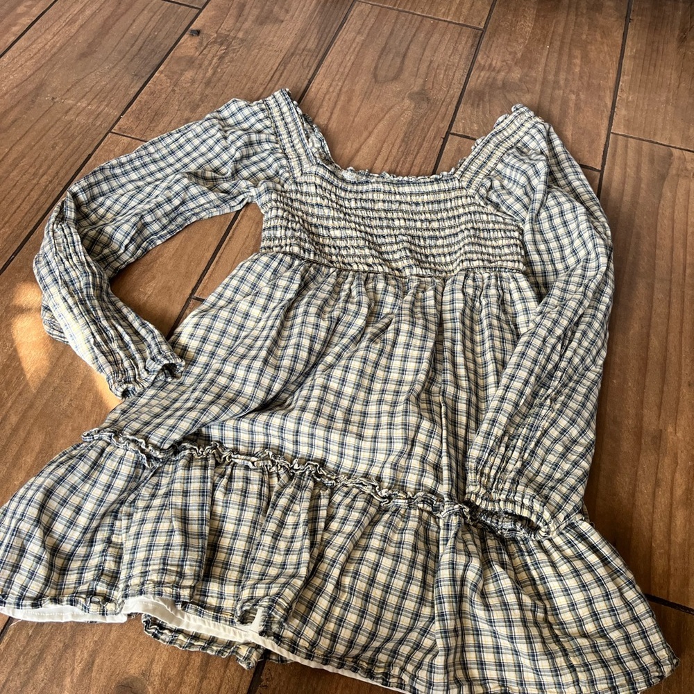 American eagle puff sleeve ruched mini dress XS - Picture 2 of 5